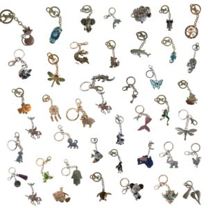 Assorted keyrings bag chain designs hand made