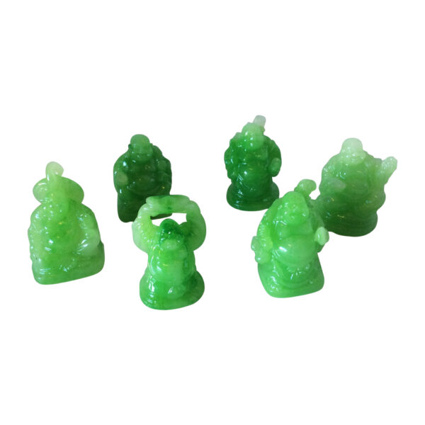 Small Jade Buddha's (Set of 6)