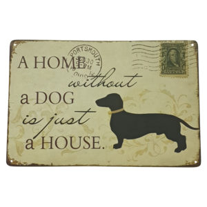 A Home With Our A Dog Sign