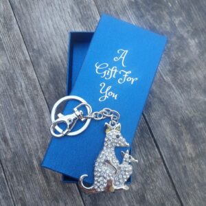 Kangaroo silver keyring keychain Boxed Gift