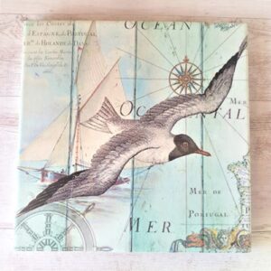ocean seagull nautical kitchen trivet gift