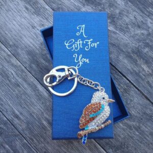Australian Kookaburra bird keyring keychain boxed aussie gift