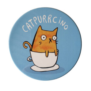 Catpuchino cat coasters cat gift set of 4