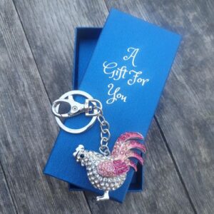 Chicken Keyring Keychain Boxed Gift