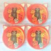 Crazy cat lady one more cat coasters x 4