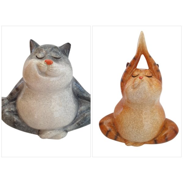 Meditation cat ornaments