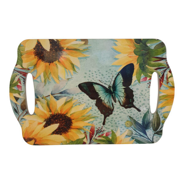 sunflower butterfly tray