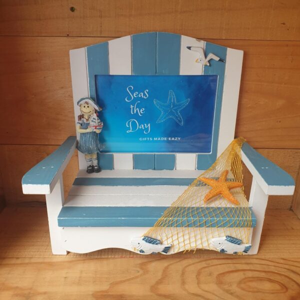 deck chair photo frame seaside gift