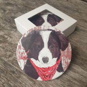 Cute dog kitchen coffee table coasters