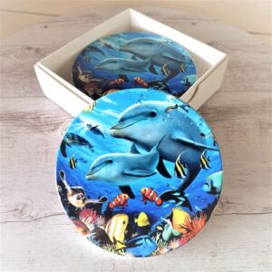 dolphin colourful ocean coasters