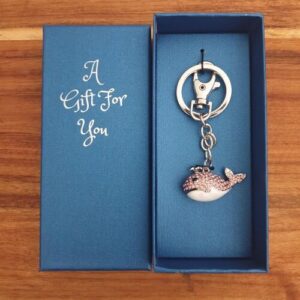 Whale - Cute Small Blue Whale Keyring / Bag Chain Boxed Gift