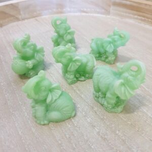 jade lucky elephants x 6
