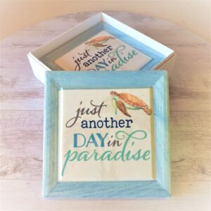 Just another day in paradise coasters boxed set