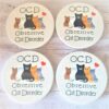 OCD Cat Coaster set