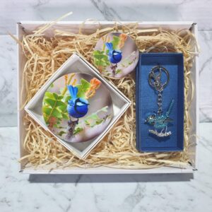 Blue wren hamper gift box