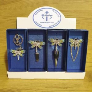 Dragonfly selected gifts bookmarks car diffusors bottle stoppers keychains