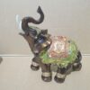 Large bronze elephant statue pair 4