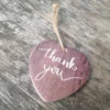 Thank you hanging heart gift