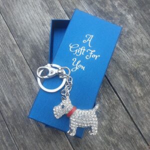 Scotty dog keyring keychain boxed gift