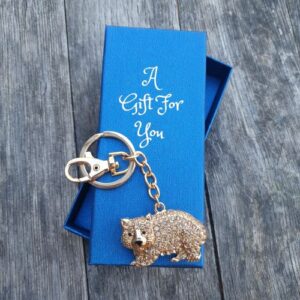 Australian Wombat keyring Keychain Boxed gift