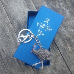 Cassowary australian qld keyring keychain boxed gift
