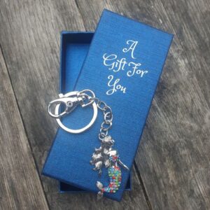 rainbow mermaid keyring keychain boxed gift