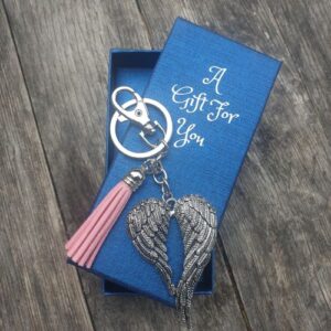 Angel wings keyring keychain boxed gift