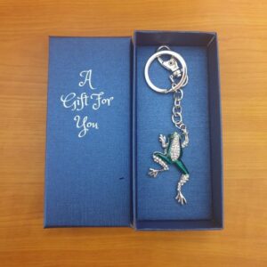 Green Tree Frog Keyring Keychain Boxed Gift