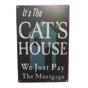 cat lovers funny sign gift