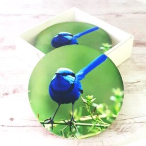 Blue wren coasters