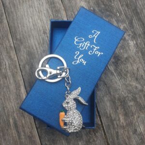 rabbit keyring keychain boxed gift